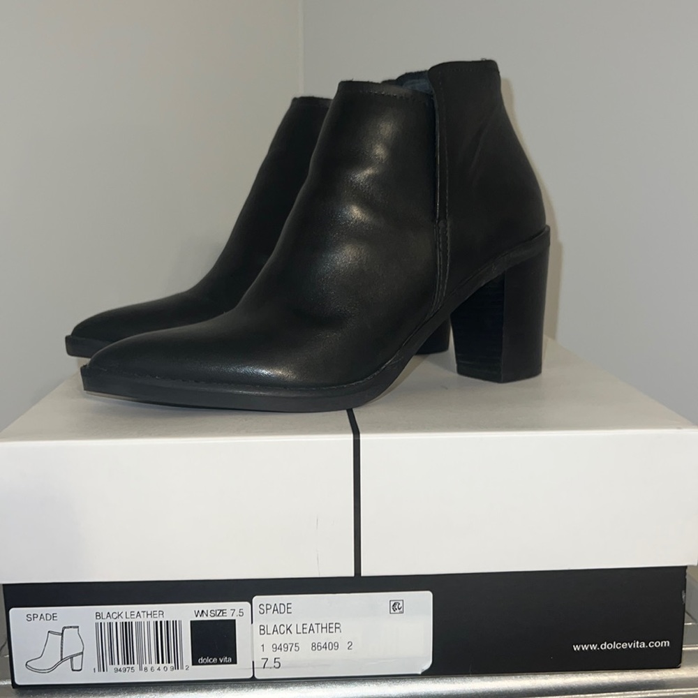 Dolce Vita Leather Ankle Boots